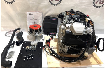 Двигатель LIFAN 29 л.с. 2V80F-А с катушкой освещения РУЧ+ЭЛЕК 12В 20А 240Вт вал 25 мм, доработанный с уст. компл. на Буран (полный)