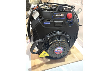 Двигатель LIFAN 29 л.с. 2V80F-А с катушкой освещения РУЧ+ЭЛЕК 12В 20А 240Вт вал 25 мм, доработанный с уст. компл. на Буран (полный)